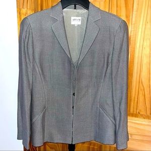 Vintage Armani Grey Oversized Blazer - Size 10